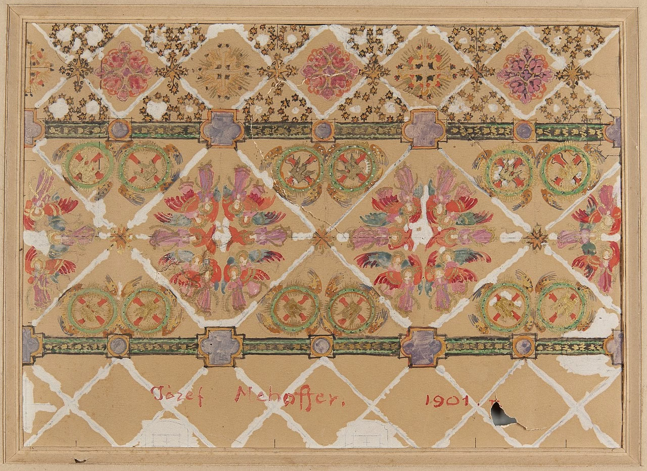 Progettazione della decorazione pittorica della volta della Cattedrale dell'Assunzione della Vergine Maria a Plock